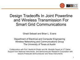 PowerPoint Presentation - The University of Texas at Austin