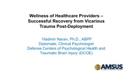 View slides - AMSUS Continuing Education