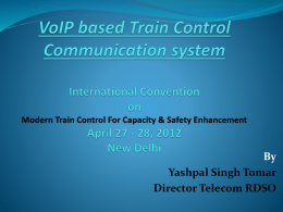 VoIP based Train Control Communication system