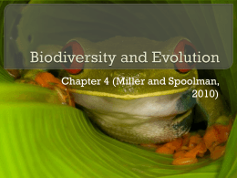 Biodiversity and Evolution