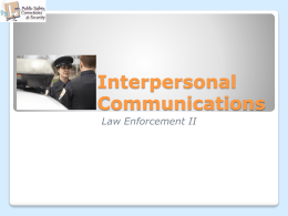 Interpersonal Communications PowerPoint