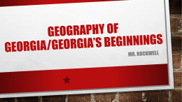 Georgia Geography PowerPoint