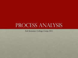 Process/Analysis - ReadWriteWorkshop