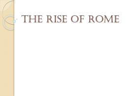 the Roman republic - East Lynne District 40