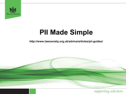 PII made simple - Powerpoint version
