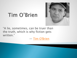 Tim O`Brien Powerpoint
