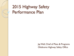 2015 Highway Safety Performance Plan
