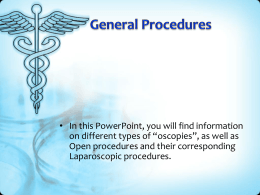 GI Endoscopic and Laparoscopic Procedures