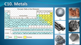 C10. Metals - IGCSECoordinatedScience-Dnl