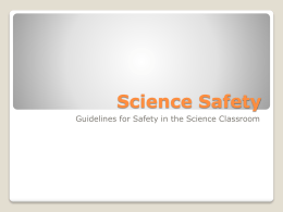 Science Safety 2013