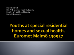 Youths and Sexual Health.