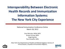 Interoperability Between Electronic Health Records