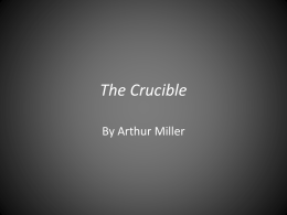 The Crucible - woodenspowerpoints