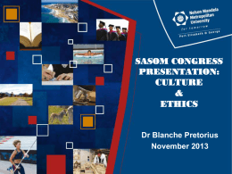 sasom congress presentation culture and ethics 22 – november
