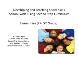 Developing and Teaching Social Skills School