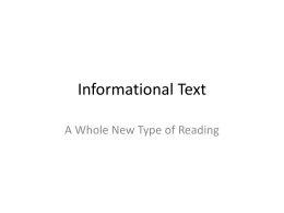 1 Informational Text