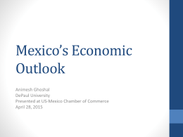 Mexico`s Economic Outlook - United States