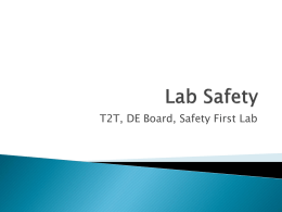Lab Safety - SusanPuckett