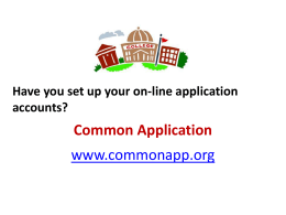 Common Application www.commonapp.org