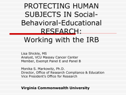 protecting human subjects in research