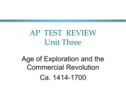 ap test review part two - Mr. Lively - LCHS History