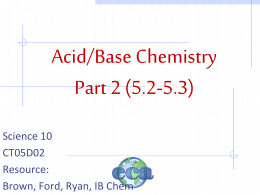 Acid Base PowerPoint II