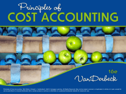 Uses of Cost Accounting Information