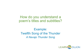 A Navajo Thunder Song