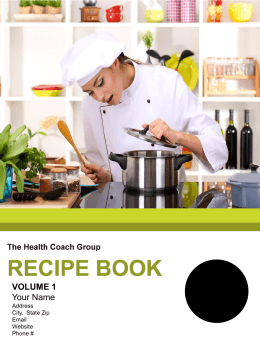Collaborative Recipe Book Volume 1 PowerPoint