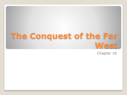 The Conquest of the Far West