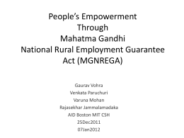 MGNREGA - AID Projects Database