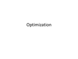 Optimization