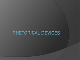 Rhetorical Devices-ppt