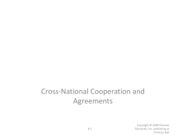 Cross-National Cooperation and Agreements