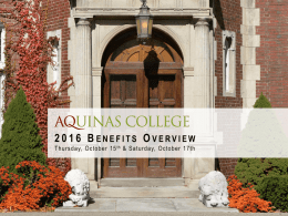 CY 2016 - Aquinas College
