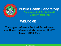PowerPoint Presentation - Public Health Laboratory