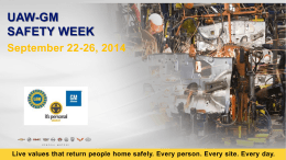 UAW-GM Health and Safety Week Photo Entry