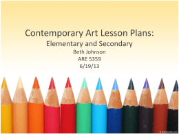 Elementary Art Lesson Plan: 2-D