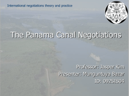ThePanamaCanalNegotiations