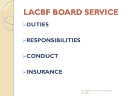 lacbf board service - National Conference Of Bar Foundations