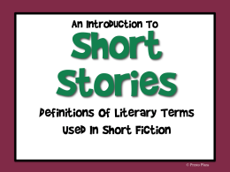Short Story Intro ppt