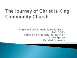 The Spiritual Journey of CKCC - Christ is King Community Church