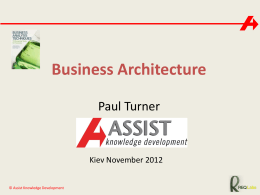 Uses of a Business Architecture