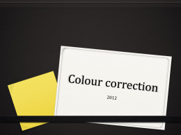 Colour correction