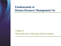 Fundamentals of Human Resource Management 11e Chapter 5