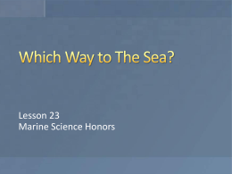 File - Ms. Carlson`s Biology and Honors Marine Science