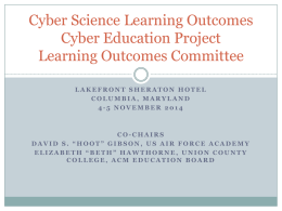 CEP Learning Outcomes Committee