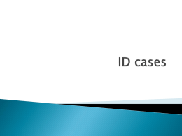 ID cases - Stanford University
