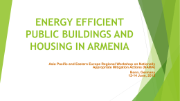 energy efficient public buildings and housing in armenia