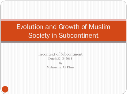 Growth of Muslim Society - Knowledge and Virtue (CSS 2017